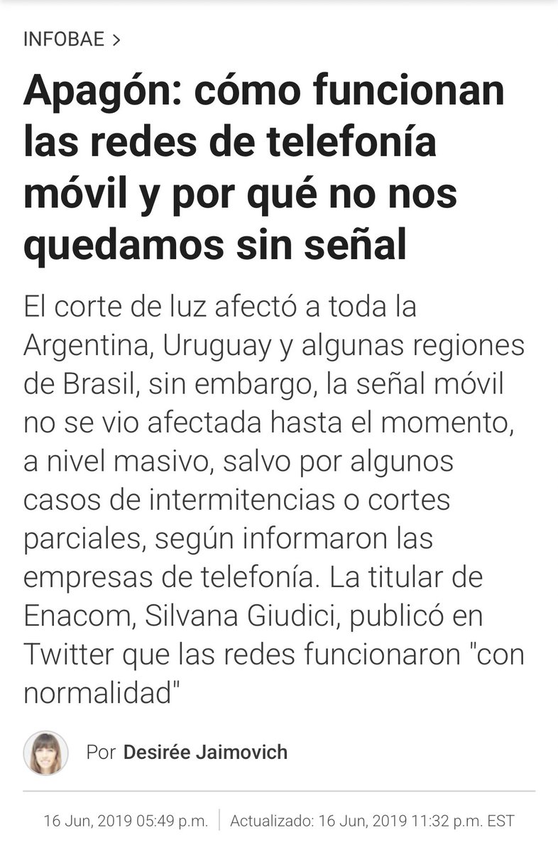 ____cocox____'s tweet photo. @bbdesanti @Tutti_Frutii @s0fiarod3rick @rancianndo Claro, pero no nos quedamos sin telefonía celular en ese apagón del 2019.. Eso estoy diciendo, que en Argentina no te quedas sin señal https://t.co/CU1yOrRQjs