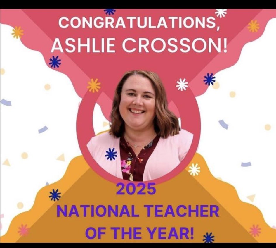 Congratulations, Ashlie!!! I’m so excited to learn from you and support you as you represent our students, schools, and communities across the nation! AND she’s a fellow SU Alumni!!!💪🏼 <a href="/CCSSO/">CCSSO</a> <a href="/NNSTOY/">NNSTOY</a> <a href="/SusquehannaU/">Susquehanna University</a> <a href="/GoogleForEdu/">Google for Education</a>