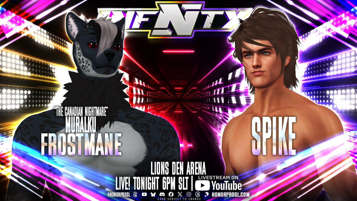 Tonight at 6 PM SLT, brace yourself for an extraordinary evening filled with thrilling performances and unforgettable moments!  We can’t wait to share this exciting experience with you!

Stream: youtube.com/channel/UCyRgB…

maps.secondlife.com/secondlife/Ser…