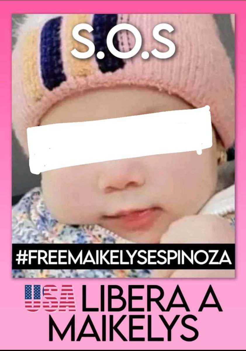 PaolaPteleSUR's tweet photo. #Venezuela Emprenden campaña para que #EstadosUnidos libere a Maikelys de 2 añitos y pueda reencontrarse con su mamita . 
#FreeMaikelysEspinoza  
Aquí te cuento !
@uniceflac @ONU_es https://t.co/ELOTxwxgn4
