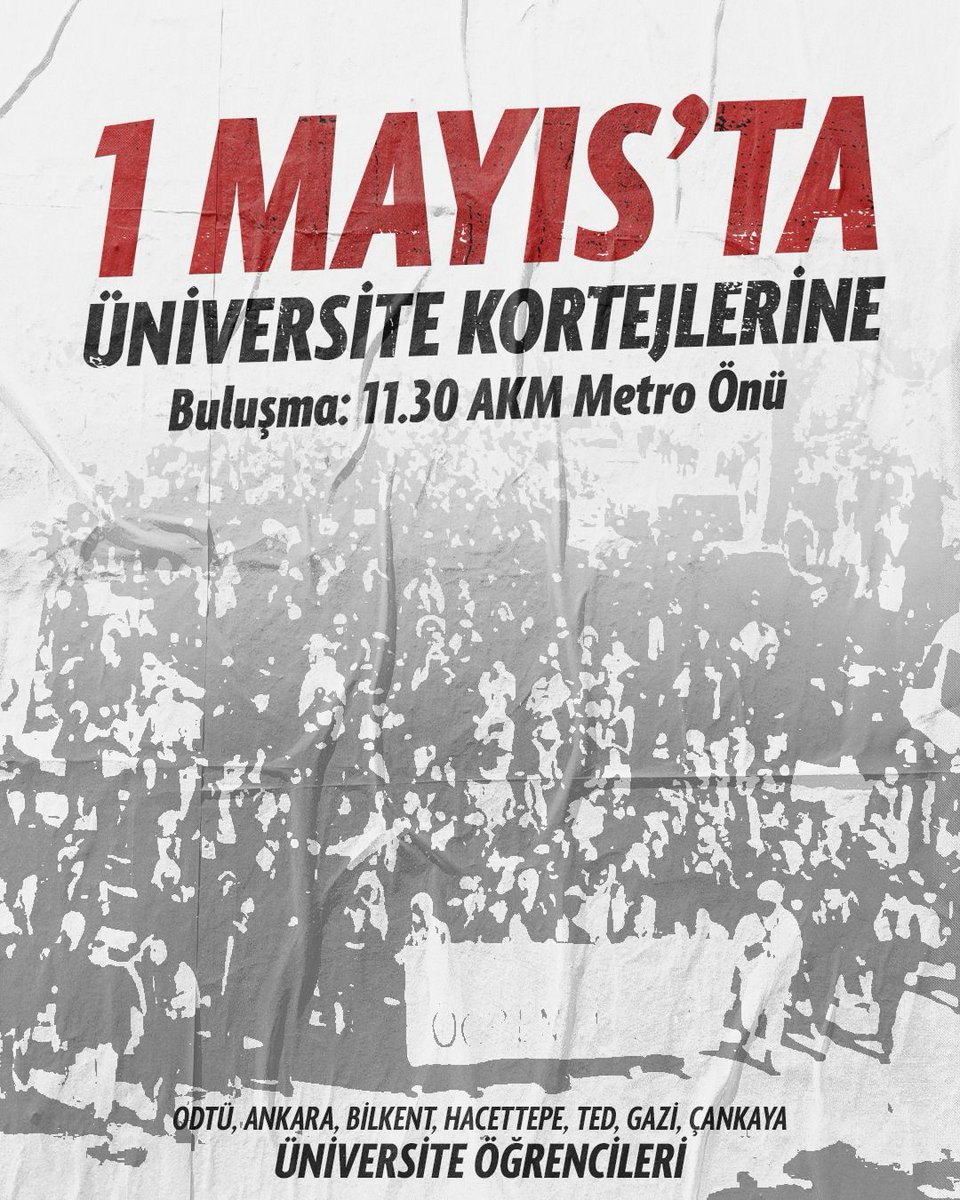 1 Mayıs'ta tüm sıra arkadaşlarımızı Aybü Öğrencileri üniversite kortejine bekliyoruz ⭐
