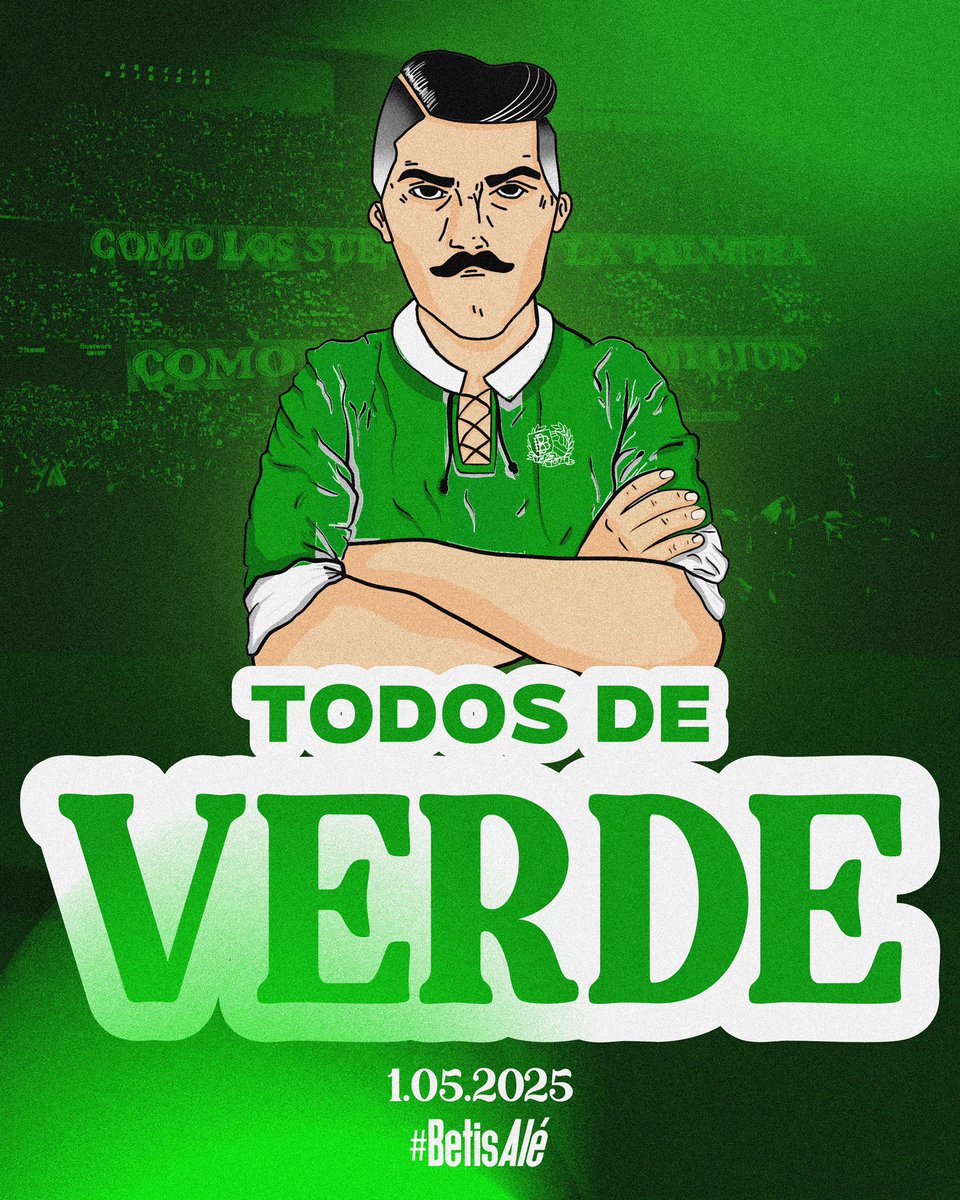 1.05.2025

🟢 TODOS DE VERDE 🟢

#TodosDeVerde #BetisAlé