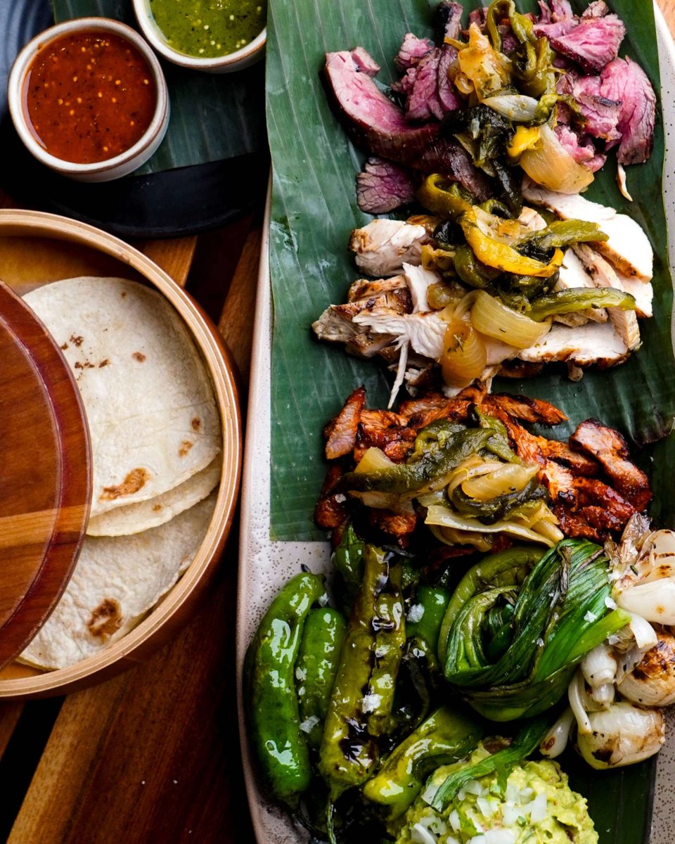 If you're looking to dive into the very best of Frontera Grill, our trio of Carnes al Carbon is the best place to start the party. Experience our three most popular carnes, wood-fire grilled and served with everything you need to make fresh, vibrant, and deeply flavorful tacos.