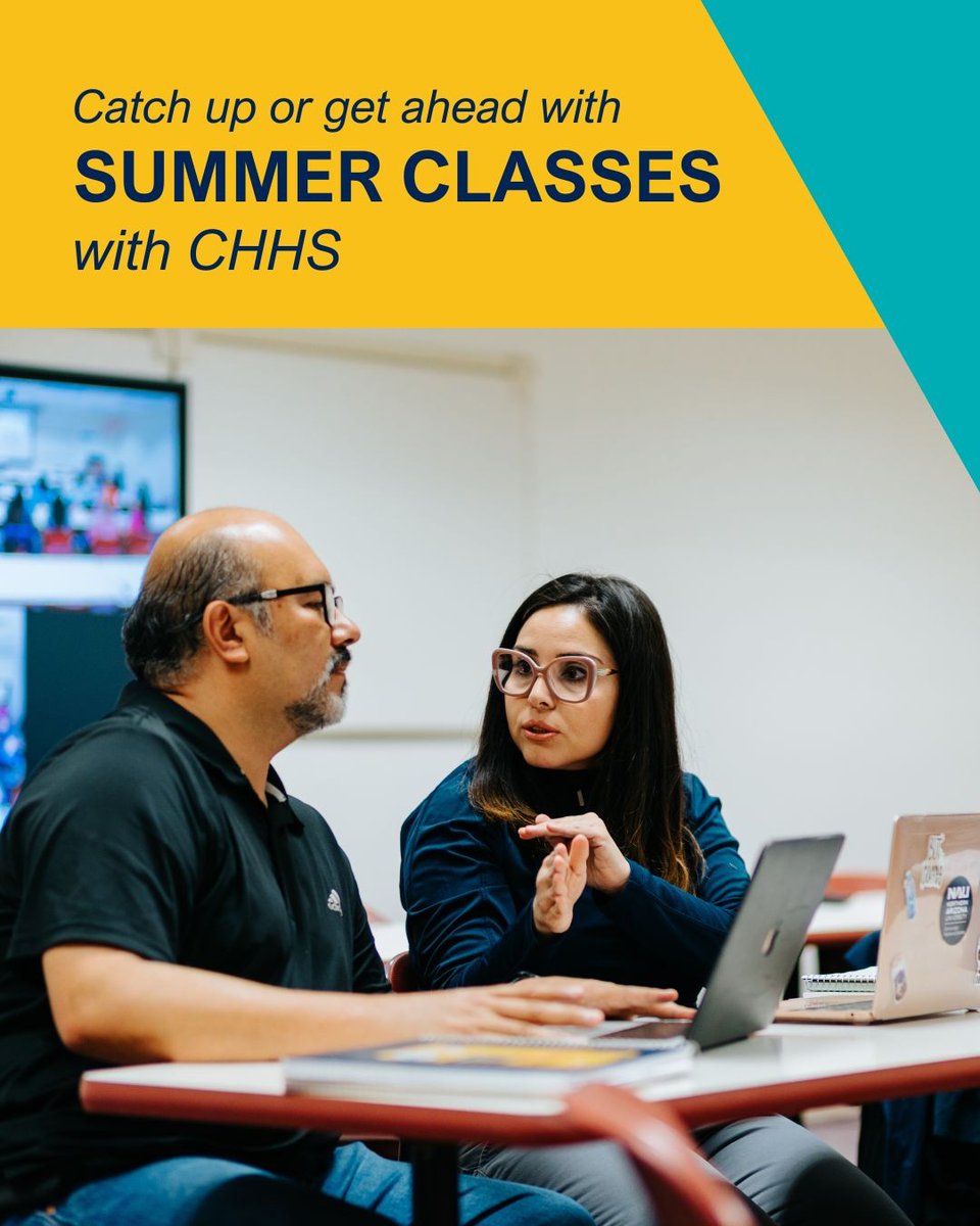 Got summer plans? How about catching up or getting ahead?
Take a summer class with CHHS and make the most of your break! 💪📚
✨ Classes for Public Health, Allied Health, Pre-Nursing, and more!
Make sure to enroll now! 💻  
#NAU #CHHS