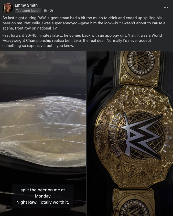 MANIACLUBWWE's tweet image. The story of a $700 beer at #WWERaw 

🍺👀