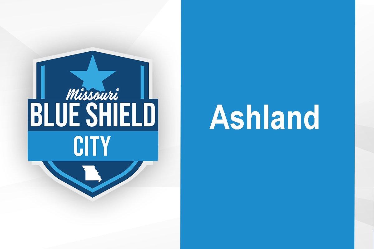 Congrats to Ashland &amp; the Ashland Police Dept., among the newest MO Blue Shield cities! Proud to see the commitment to supporting <a href="/GovMikeKehoe/">Governor Mike Kehoe</a>'s administration's top priority – improving public safety &amp;  building strong partnerships between citizens &amp; law enforcement.
(more)