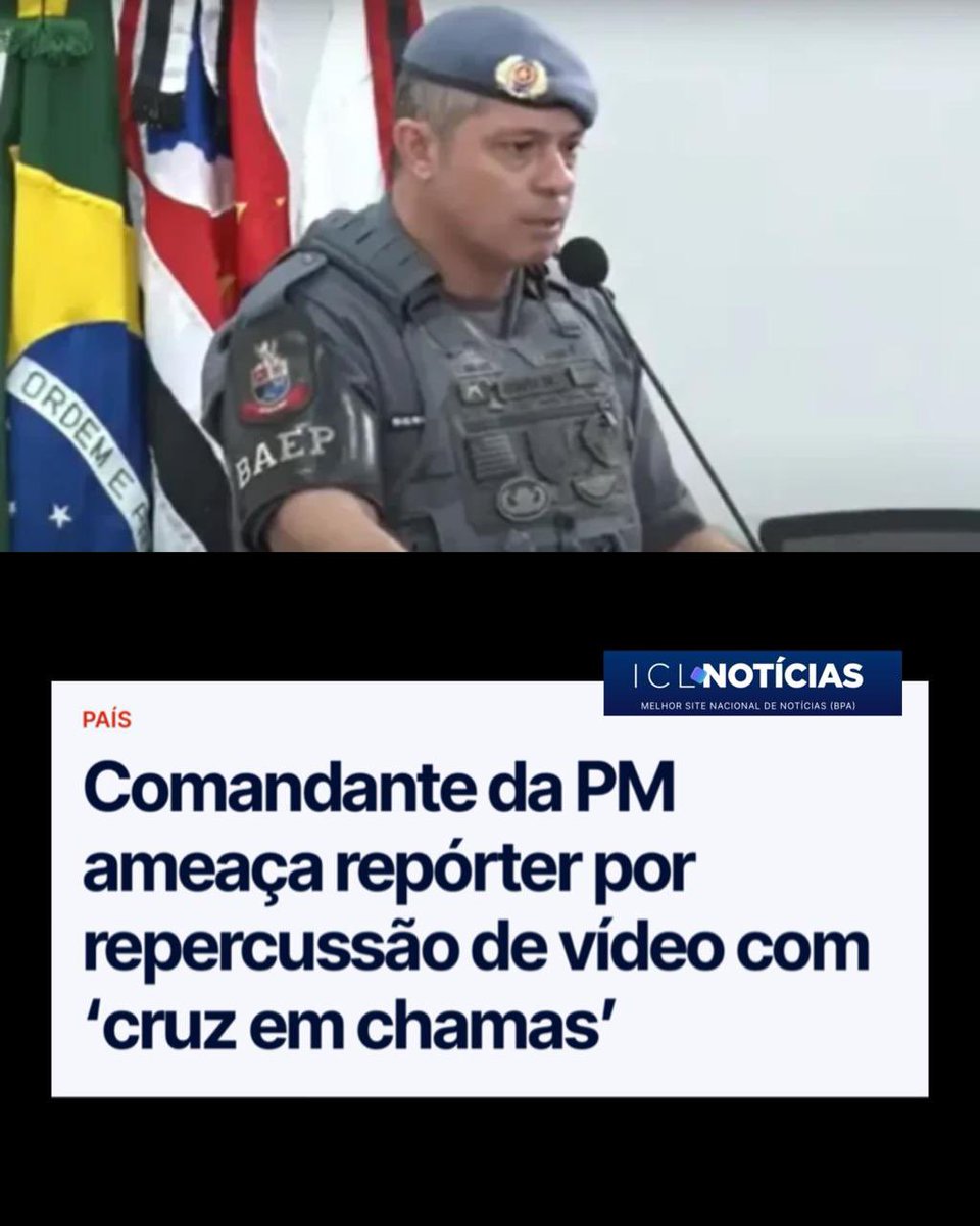 Um vídeo que mostra policiais do 9º Batalhão de Ações Especiais de Polícia (9º Baep), de São José do Rio Preto (SP), com os braços erguidos diante de uma cruz em chamas, viralizou e horrorizou o país. Mas o que deixou indignado o comandante do batalhão não foi o gesto extremista