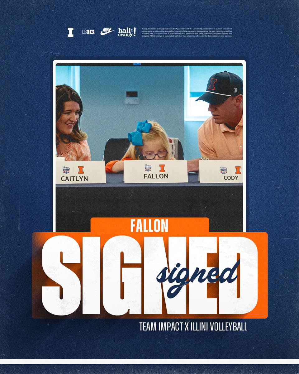Welcome to the famILLy, Fallon! 🔸🔹

@goteamimpact connects children facing serious illness and disability with college sports teams to create one-of-a-kind experiences for all!