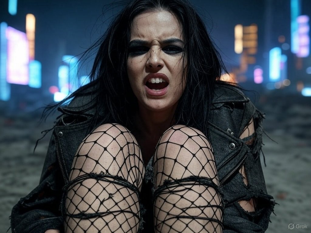 aicreationshub's tweet photo. GRUNGE APOCALYPSE: Neon chaos, torn fishnets, PURE RAGE! 🖤🔥 Post YOUR #GrungeTrashChallenge pic NOW &amp; vote for the wildest! Win a shoutout &amp; RT to ignite the goth-punk revolution! #GothFashion #PunkRebels #GrungeStyle #ModernGoth https://t.co/jYJS6IMJWt