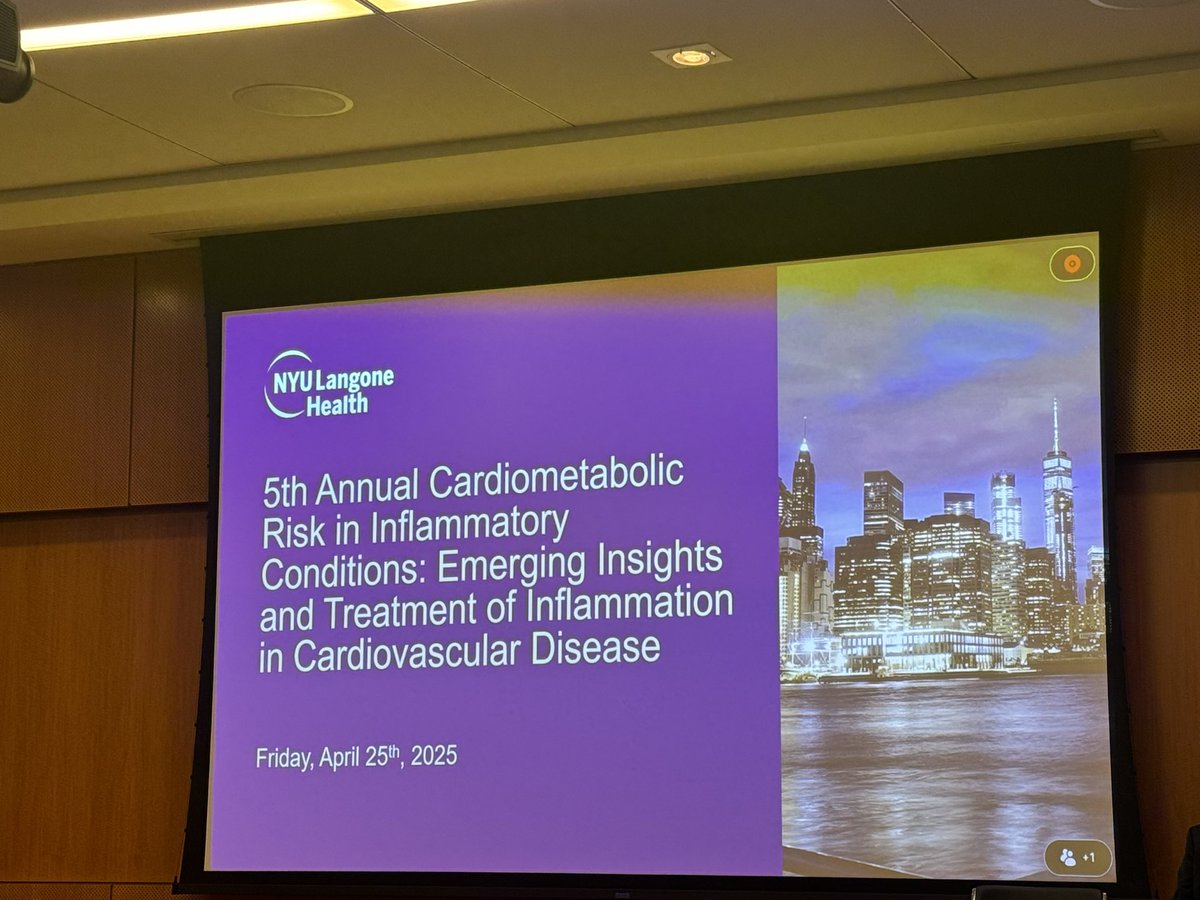 what an amazing conference, learning about the importance of inflammation in CVD!