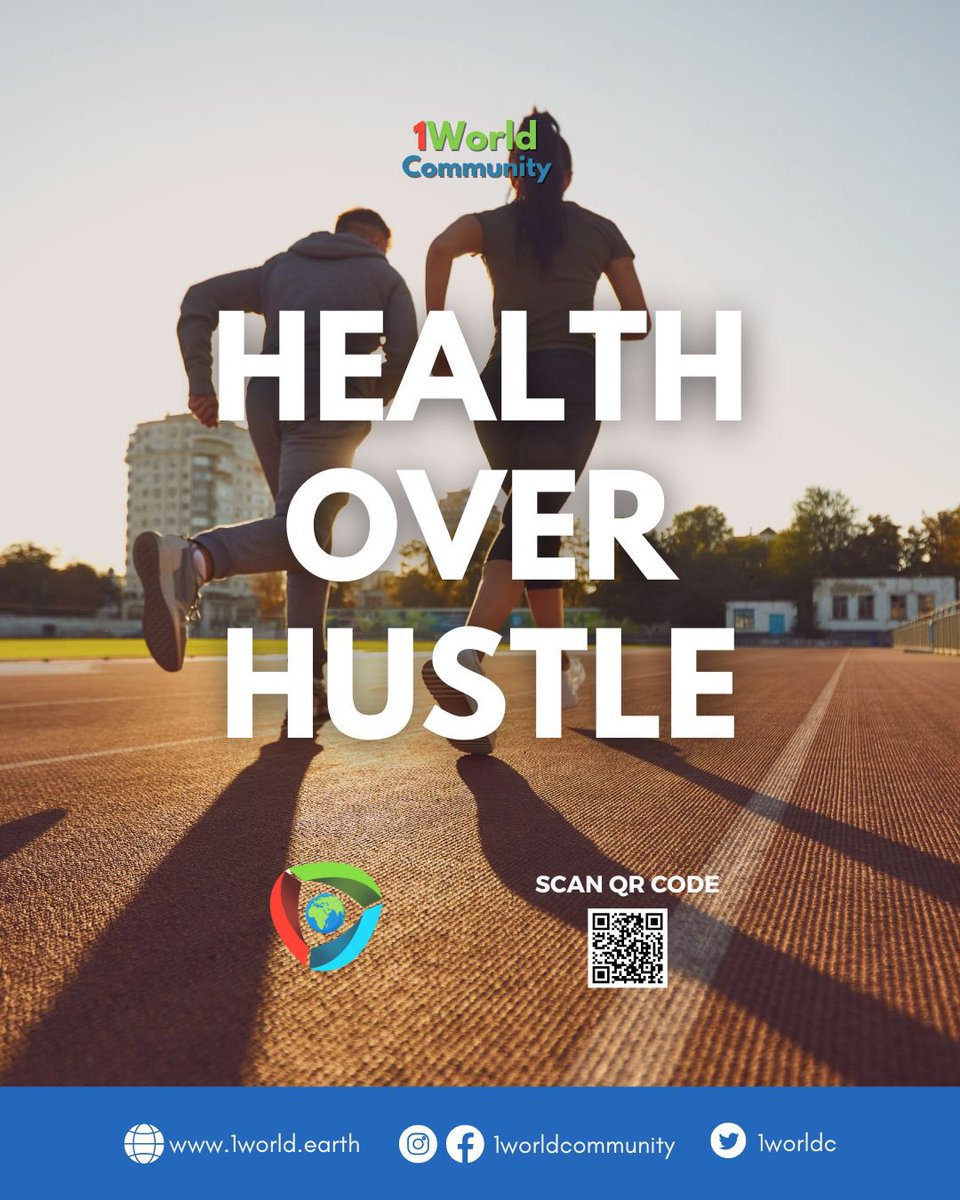 No amount of money is worth your well-being. In the race for success, don’t lose sight of what truly matters—your health. Rest when you need to, set boundaries, and remember: wealth means nothing without wellness.

Do you agree?
bit.ly/survey1world

#HealthOverWealth