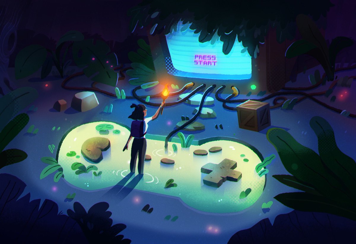 I was on a great <a href="/theaoi/">The AOI</a> podcast with <a href="/Ungapants/">Catherine Unger</a> about working on Illustration in games! Go give it a listen

theaoi.com/inside-illustr…

(Illustration by Susan Yung)