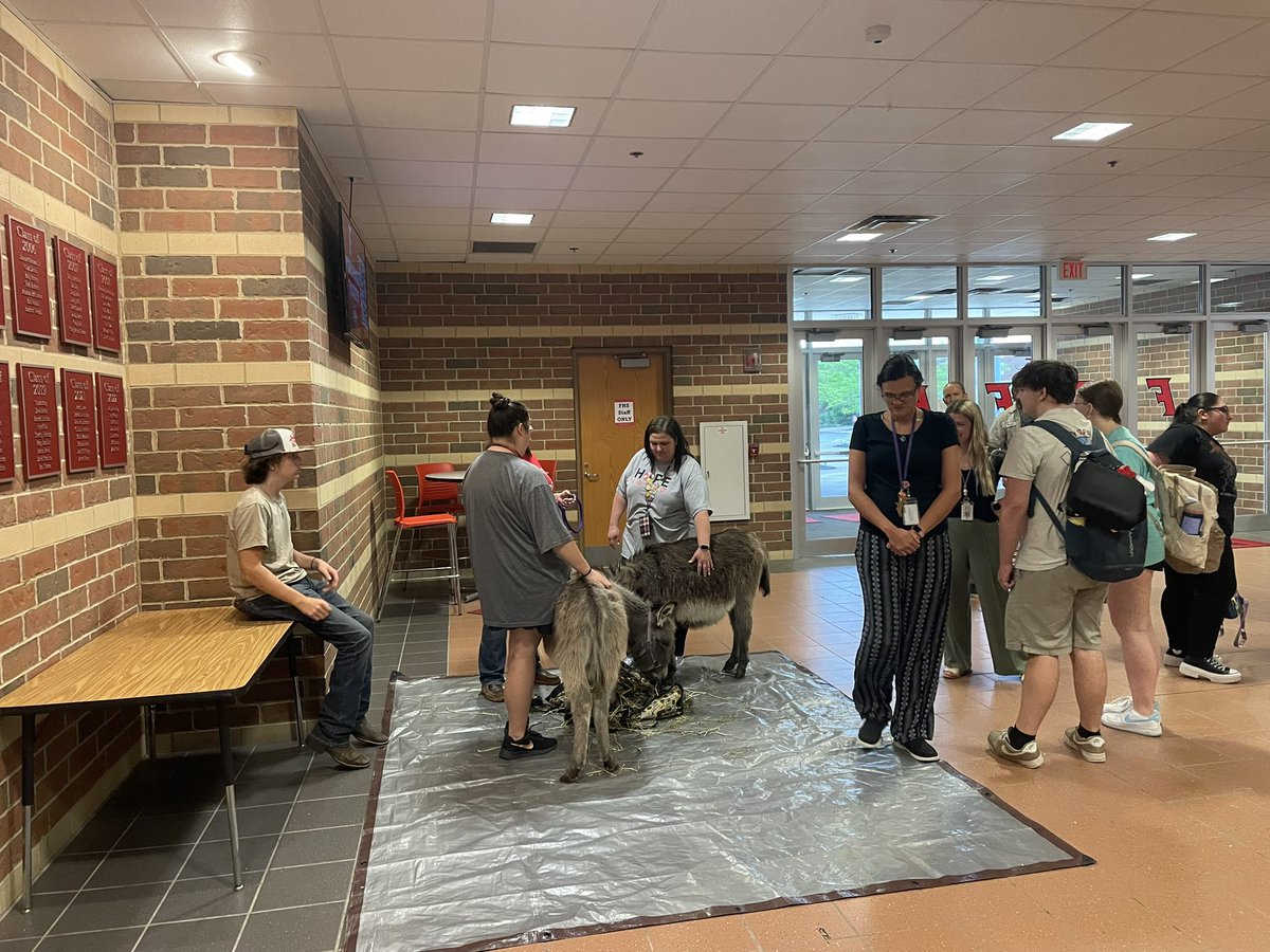 Thanks you to our HOPE Squad for organizing a petting zoo after school for students and staff. #FairfieldPride