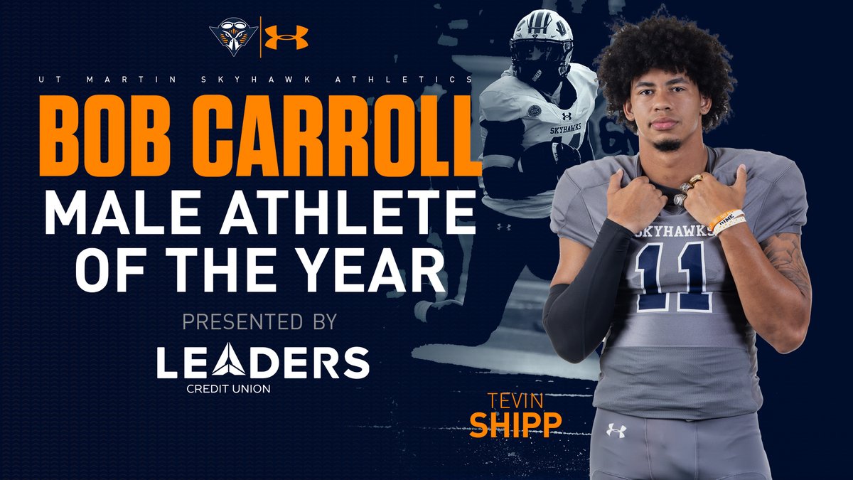 utmsports's tweet photo. Congratulations to our 2024-25 Bob Carroll Male Athlete of the Year, Tevin Shipp from @UTM_FOOTBALL
Along with earning NFL opportunities, Shipp was an All-Big South-OVC first team honoree and ADA Academic All-Star
#MartinMade | #UTMmys https://t.co/ZJyBnSBg28