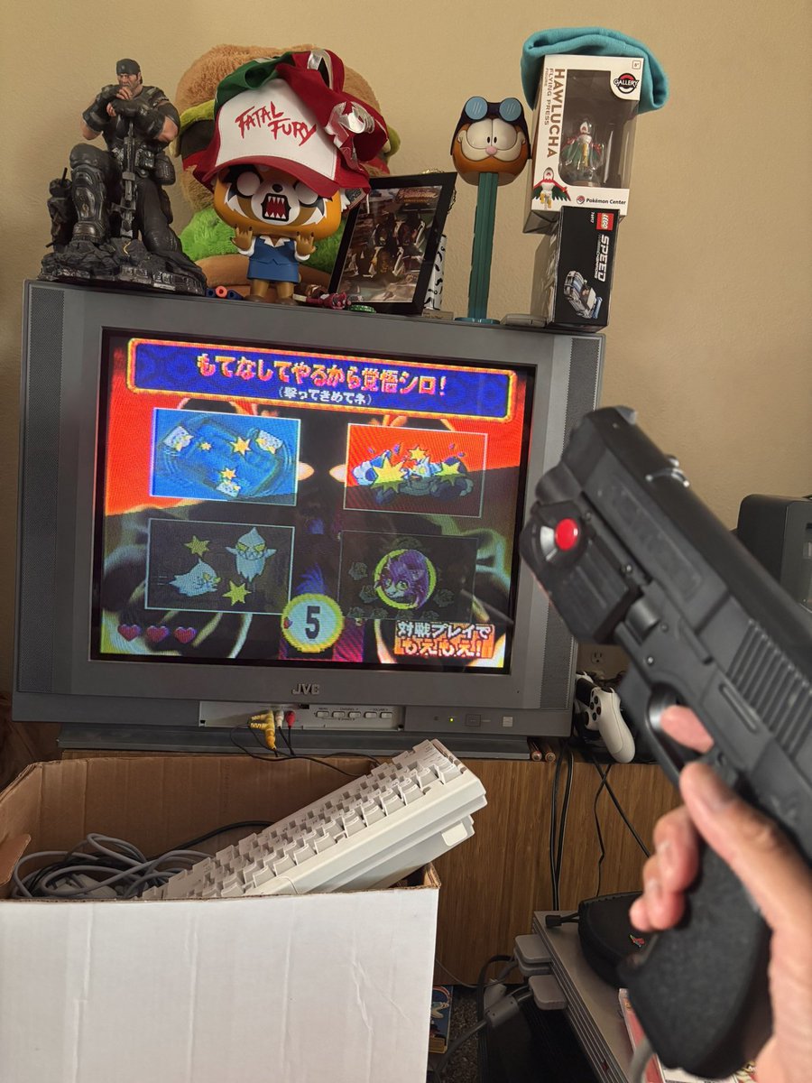 Oh! Bakyuuun is fuuun
It’s 3D goofy ghost Point Blank with cats instead of Dr. Don and Dan

Oh and boss fights too!