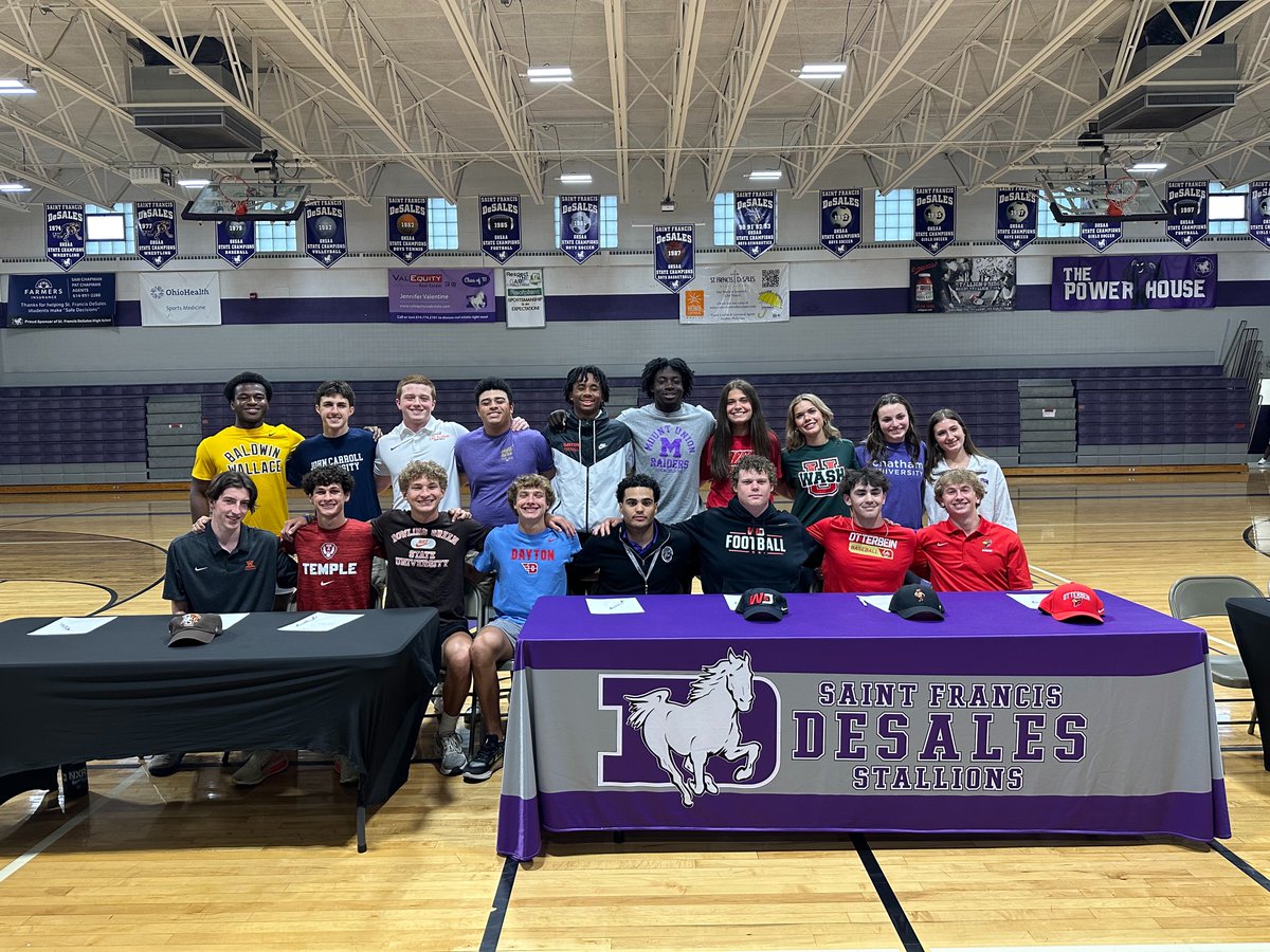 Congratulations to the 18 student-athletes recognized at today's College Athletic Commitment Celebration! Your hard work and dedication shine bright! Here's to crushing it at the next level! Click here to see where they're heading: stallionpride.com/announcements/… 
#SFDClassOf2025