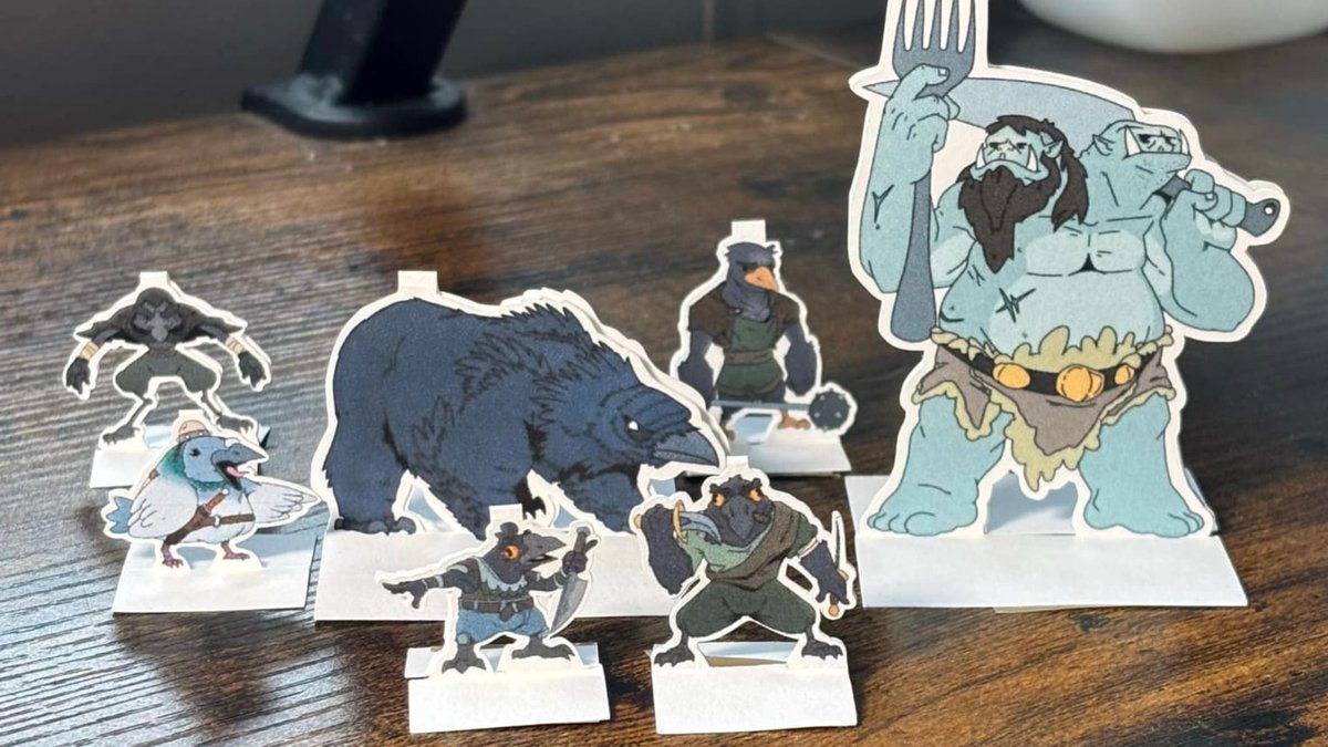 We’ve added more printable D&amp;D minis to our library.

The dark carnival, the Kenku murder, the raven bear, and a bunch more.

All of our minis are free to print and use, check them out and let me know what you think -&gt; CantinaThirteen.com

#dungeonsanddragons