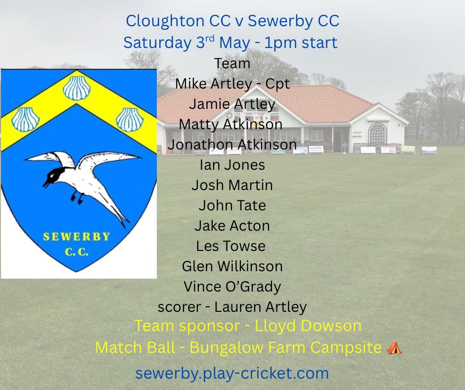 Sewerby Cricket Club (@cricketsewerby) on Twitter photo 
