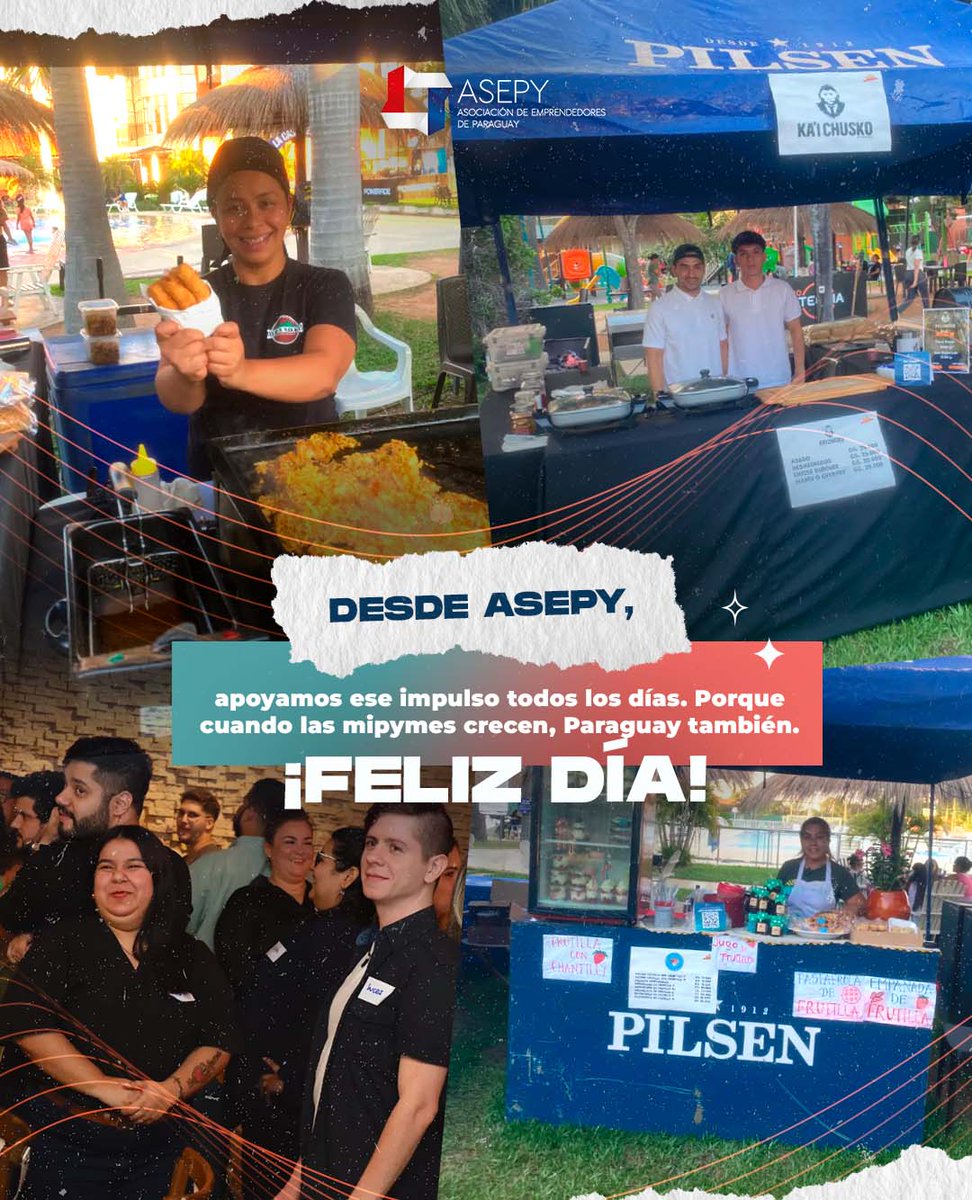 Hoy celebramos a quienes trabajan y emprenden cada día para mover al país.
Las mipymes generan más de 157.000 empleos formales en Paraguay y son el motor silencioso que impulsa nuestra economía. 💼💛

Gracias por crear, por insistir y por construir desde el trabajo. 🙌
