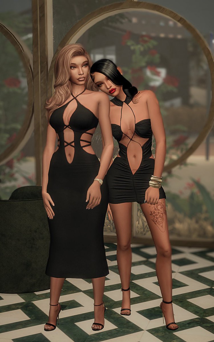 PalatialPixels's tweet image. The Monroe sister! #Sims4 #TS4 #ShowUsYourSims