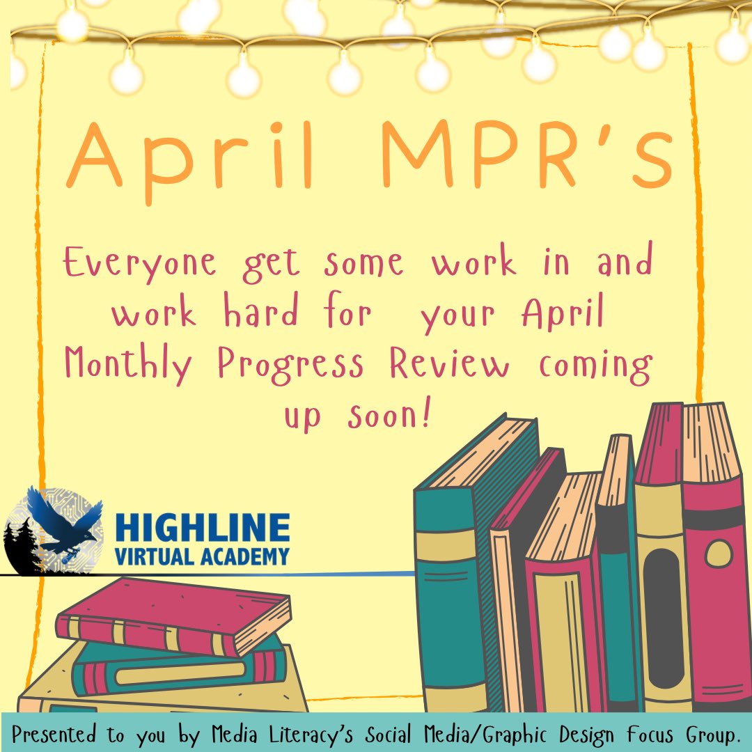 April MPR time is here!

Students &amp; families you will receive a report  in regard to April MPRs.

Reach out to advisors with any questions or concerns.