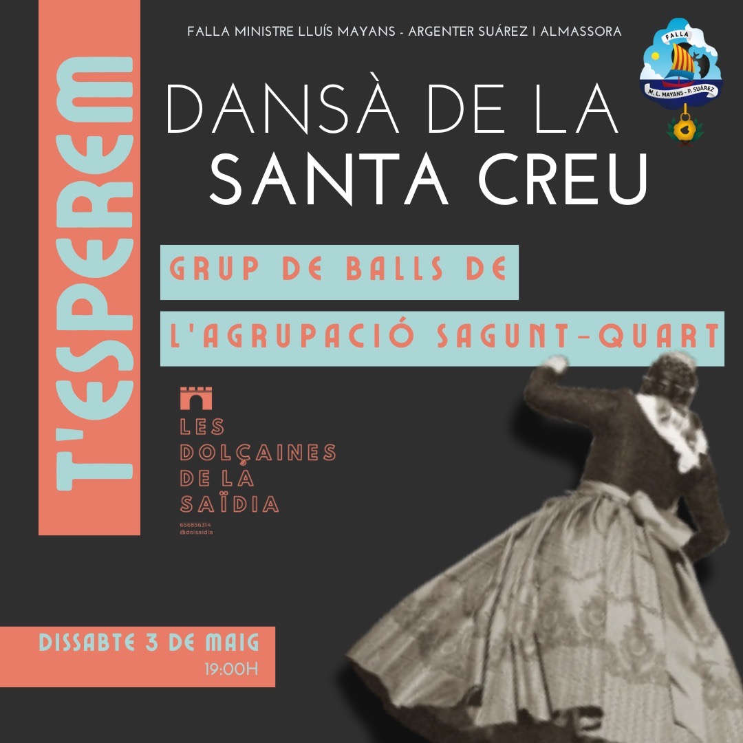 La <a href="/fallaministre/">Falla Ministre</a> un año más están preparando la tradicional Cruz de Mayo, este año más especial por ser el 50 aniversario de la comisión y por tal motivo celebraran una danza popular el sábado 3 de mayo a las 19:00 horas