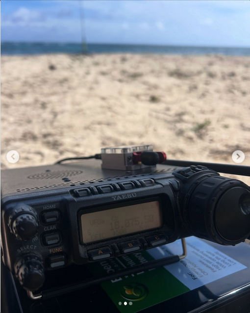M1eccAntennas's tweet image. W4TPZ, Parka on the Air VI-0005 St. Croix #hamradio #morsecode #slidewinderdx