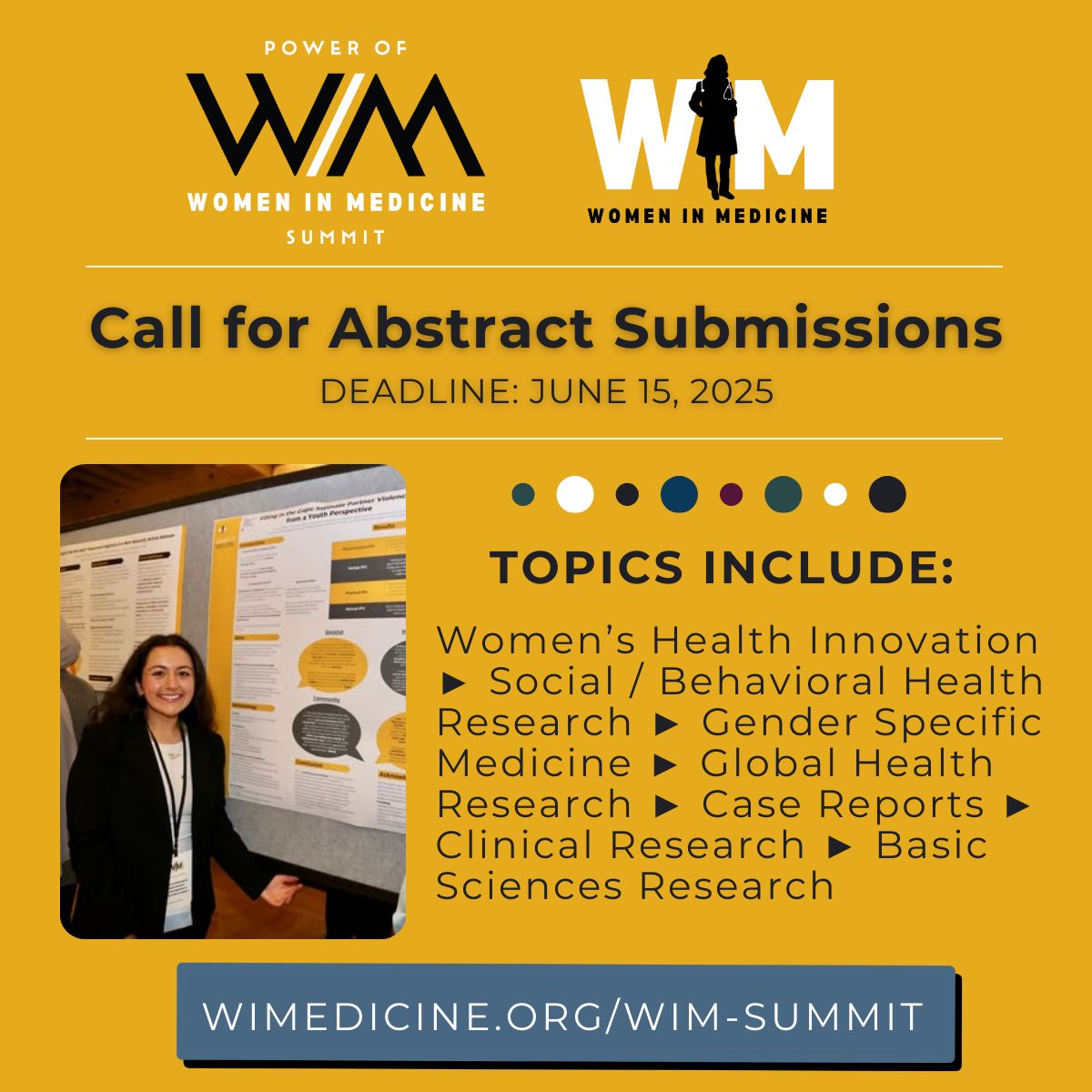 Help shape the future of #WomenInMedicine! 💥 Submit your abstract to showcase your work at #PWIMS2025 - submission categories include: Abstracts (research, case reports, global health &amp; more), Inspirational Pieces, and Perspective Pieces.

Submit today: app.oxfordabstracts.com/stages/78711/s…
