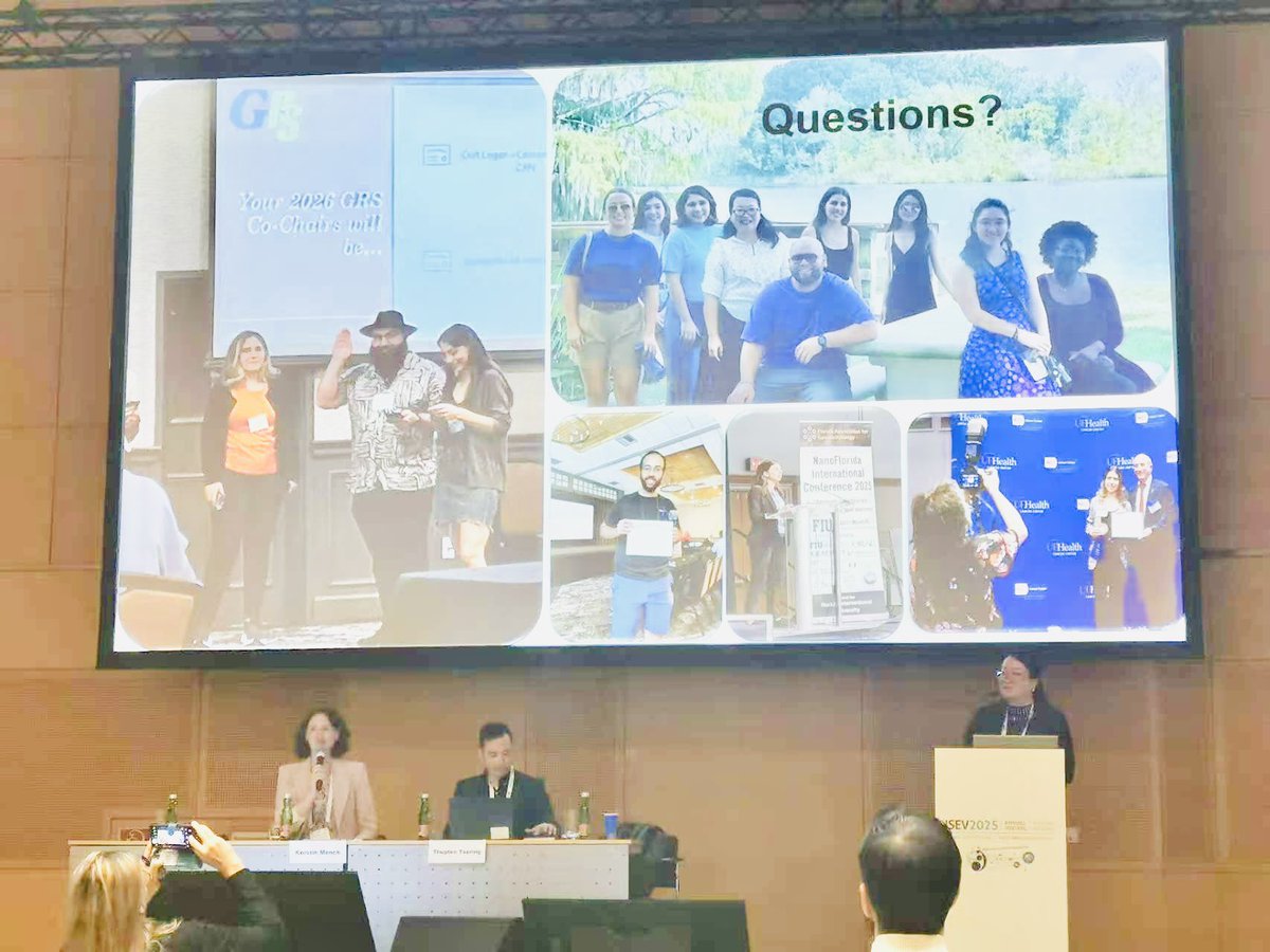 UF_HE_LAB's tweet image. This year ISEV 2025 in Vienna is highly engaging. Our PhD student Zack’s AI work was presented in Education day as workshop and highlighted by an illustration artist during the meeting. Samantha’s work on space EV also caught extensive attention😃👏👏👏#ISEV
