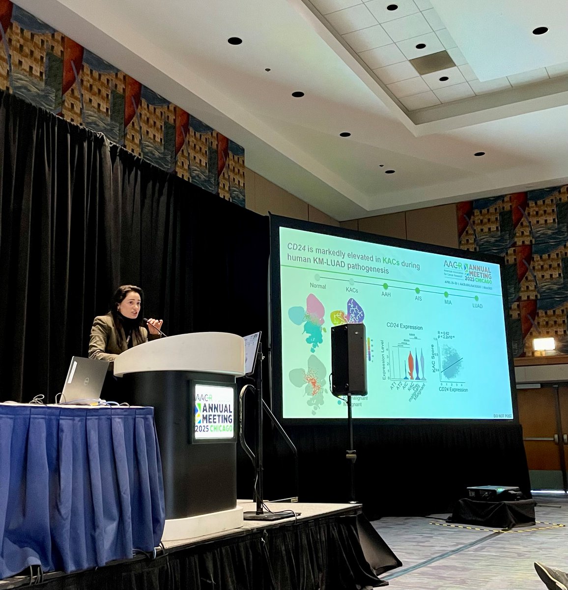 MD Anderson Cancer Center (@mdandersonnews) on Twitter photo In a presentation at #AACR25, Dr. Zahraa Rahal shared research that found protein CD24 promotes development of KRAS-mutant lung adenocarcinoma and contributes to KRAS inhibitor resistance.
Read more: bit.ly/4iNWGDL <a href="/ZahraaRahal/">Zahraa Rahal</a> #EndCancer In a presentation at #AACR25, Dr. Zahraa Rahal shared research that found protein CD24 promotes development of KRAS-mutant lung adenocarcinoma and contributes to KRAS inhibitor resistance.
Read more: bit.ly/4iNWGDL <a href="/ZahraaRahal/">Zahraa Rahal</a> #EndCancer