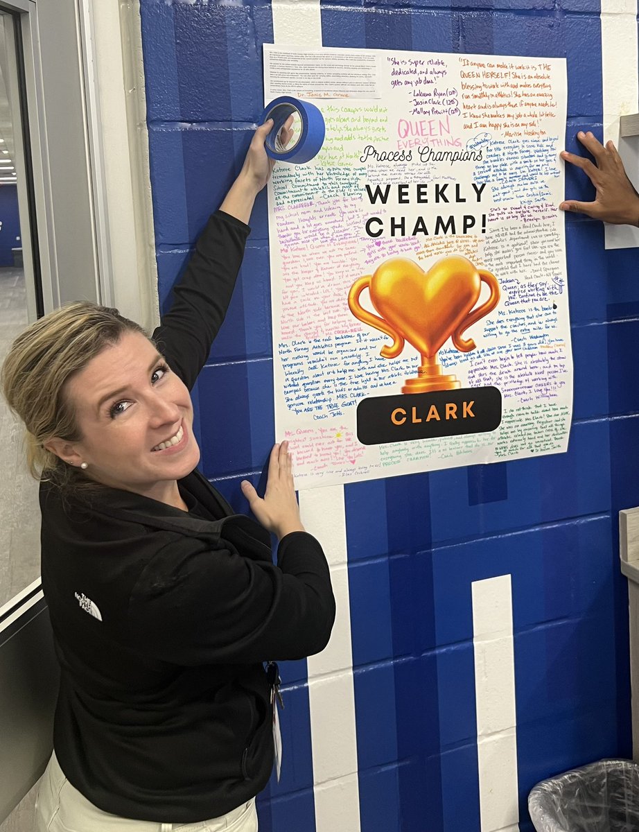 North Forney HS (@nfhs_truenorth) on Twitter photo Your <a href="/iheartckh/">Capturing Kids' Hearts</a> Process Champions surprise their next #trueNorth Weekly Champ!
Mrs. Clark is the Athletic Secretary and the backbone of the department. She is dedicated, a hard worker and someone you can count on!
💙💯 #empower
<a href="/forneyisd/">ForneyISD</a> <a href="/justinwterry/">Justin Terry</a> <a href="/DrPattonNFHS/">Dr. Djara Patton</a> Your <a href="/iheartckh/">Capturing Kids' Hearts</a> Process Champions surprise their next #trueNorth Weekly Champ!
Mrs. Clark is the Athletic Secretary and the backbone of the department. She is dedicated, a hard worker and someone you can count on!
💙💯 #empower
<a href="/forneyisd/">ForneyISD</a> <a href="/justinwterry/">Justin Terry</a> <a href="/DrPattonNFHS/">Dr. Djara Patton</a>