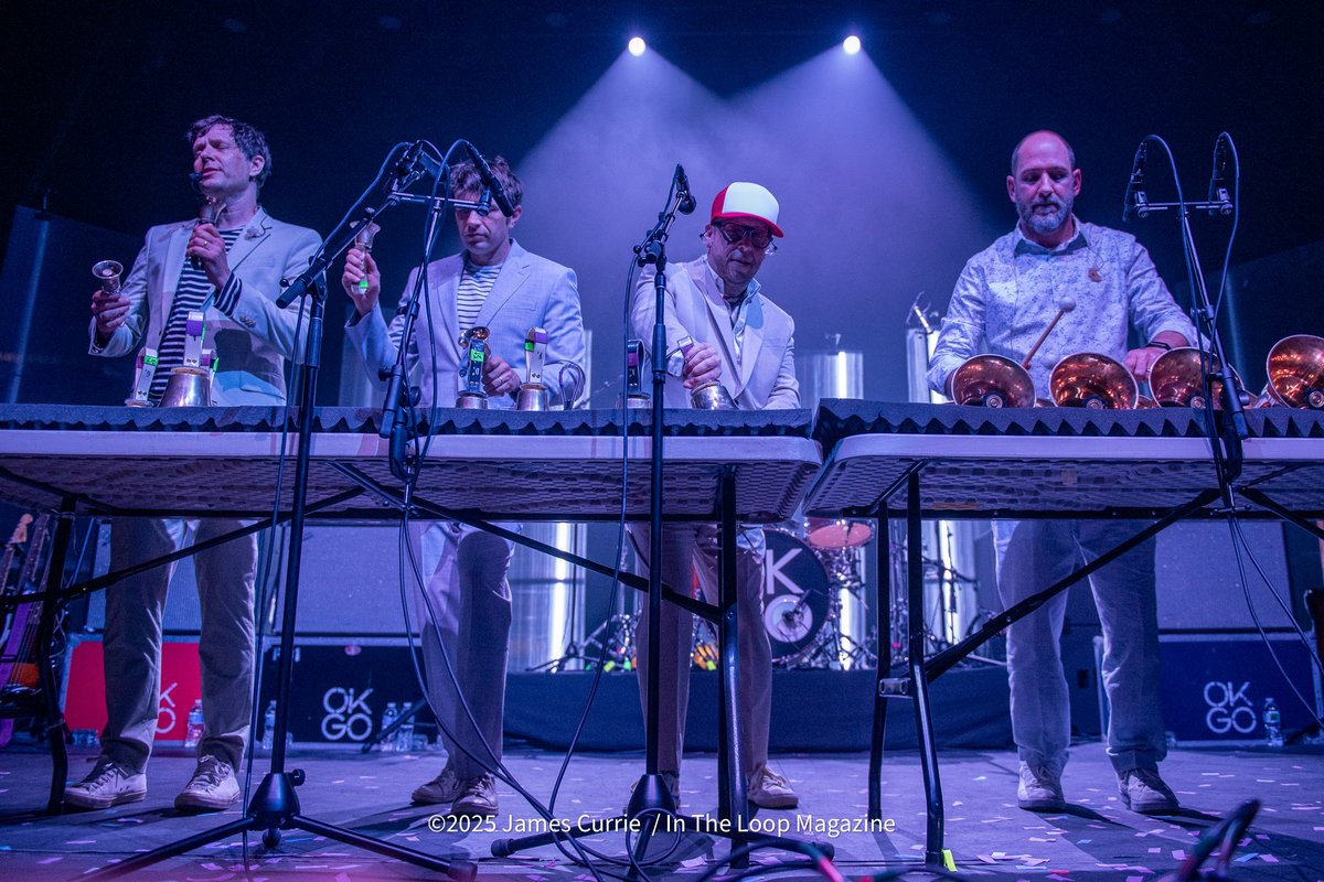 BeInTheLoopChi's tweet photo. Photos: @okgo live @TheRivChicago as they return to their roots with a sold out home town show. Here is a complete show gallery #andtheadjacentpossible tour featuring #damiankulash #dankonopka #andyross #timnordwind #okgo

📷 #JamesCurrie / #IntheLoopMagazine

(link in comments) https://t.co/hb40BRaYbu