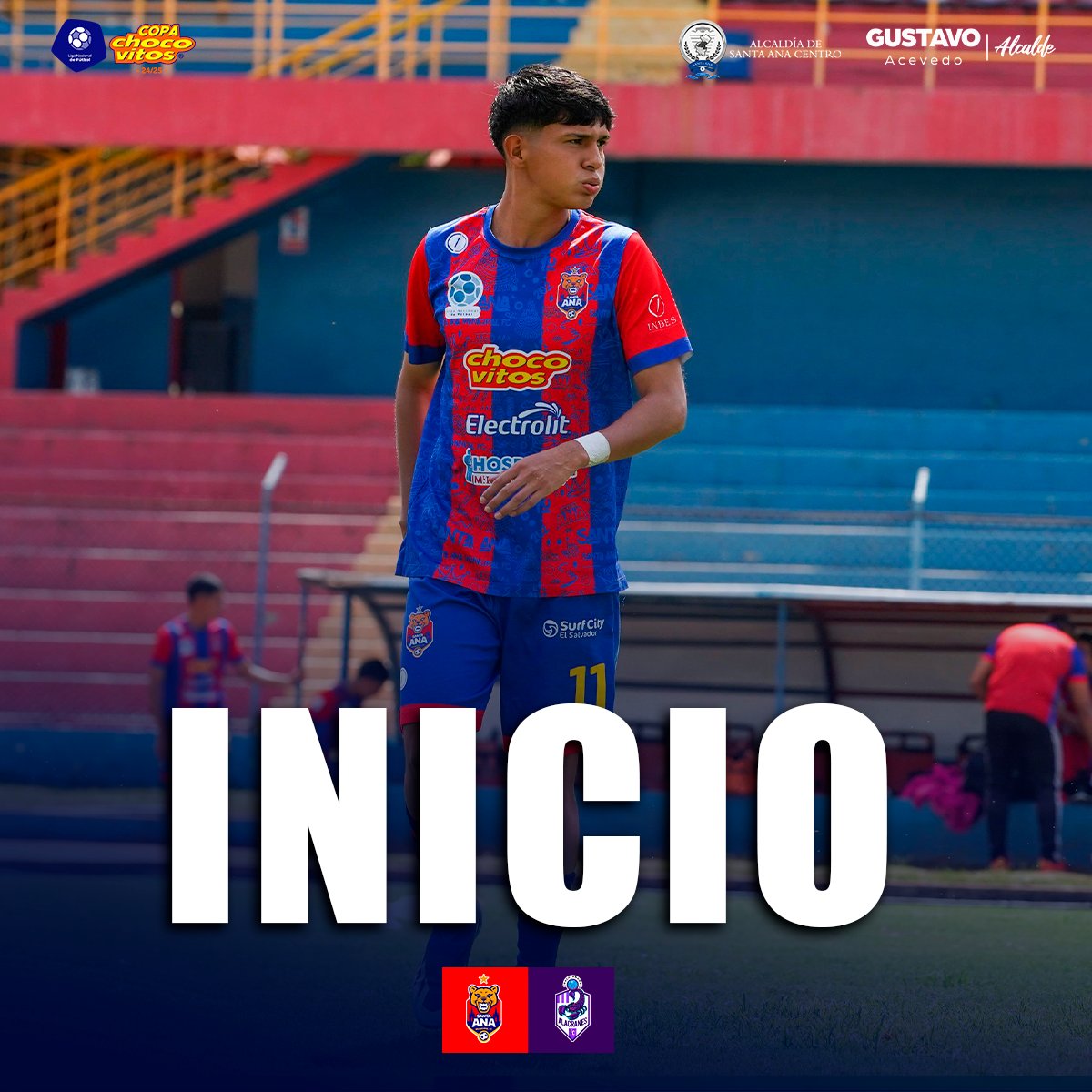 ⏱ |𝑴𝑰𝑵𝑼𝑻𝑶 𝑨 𝑴𝑰𝑵𝑼𝑻𝑶| ⏱

#SantaAna 🆚️ #Chalatenango 

⛳️ 𝑬𝒍 𝒑𝒂𝒓𝒕𝒊𝒅𝒐 𝒉𝒂 𝒄𝒐𝒎𝒆𝒏𝒛𝒂𝒅𝒐.

#DalePumas #CuartosDeFinal