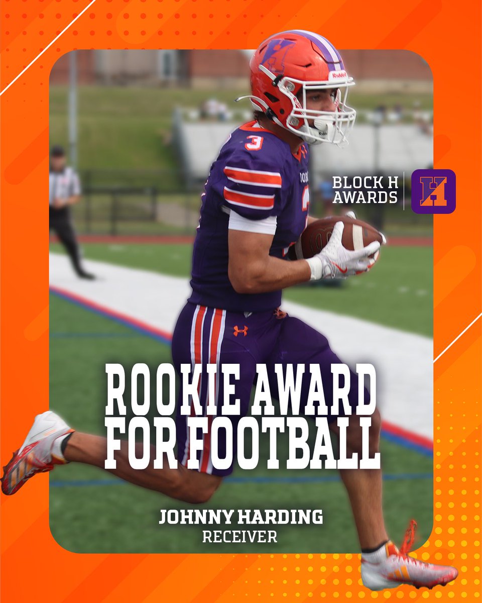 Congratulations to Johnny Harding, recipient of the Rookie Award for Football!
#TheHobartWay #BlockHAwards
