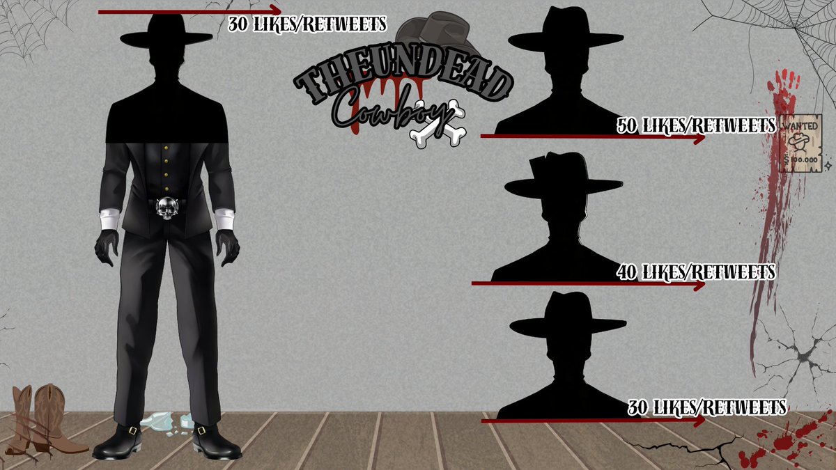 MODEL REVEAL 
Howdy doody!! This skeleton is ready to reveal his final form to y'all, HELP THIS BONEHEAD UNLOCK IT?!?  #Vtuber #VTuberEN #VtuberDebut

Making of model: <a href="/belsephART/">Belseph</a> on Vgen
Rigging: <a href="/BonnibelleAmai/">Bonnibelle Amai 🥞🫧</a> on Vgen

(Sorry it took me a bit to post the progress)