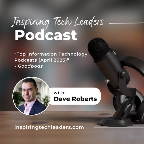 PriceRoberts's tweet image. Thank you to Goodpods for including the Inspiring Tech Leaders podcast as one of the “Top Information Technology Podcasts” in April 2025.  It’s great to be recognised amongst so many other great podcasters.  #TechPodcasts #TechInsights #TechContentCreation