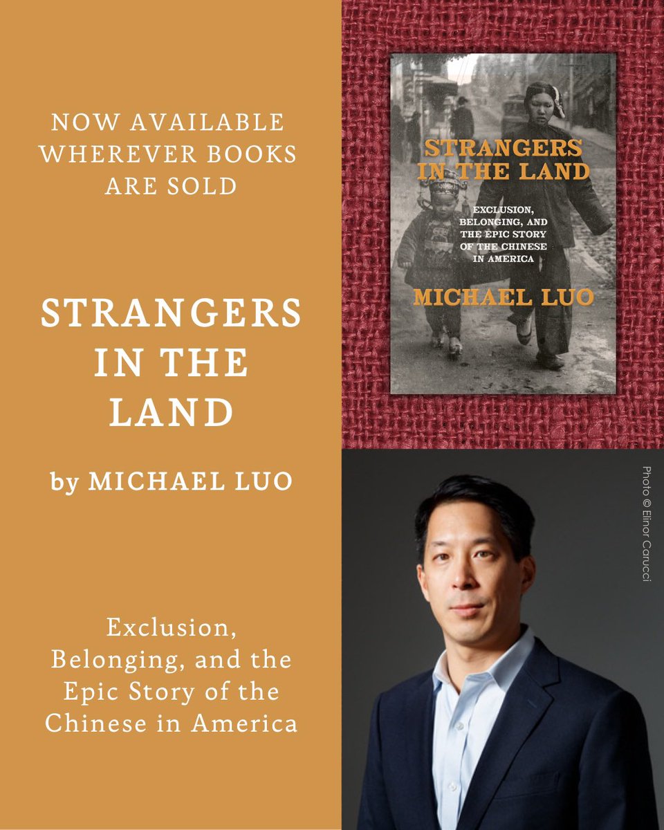 michaelluo's tweet image. Now on sale! “This is not just the story of the Chinese in America; it’s the story of any number of immigrant groups who have been treated as strangers. It’s the story of our diverse democracy. It’s the story of us.” penguinrandomhouse.com/books/704981/s…