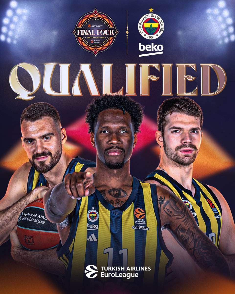 Turkish Airlines EuroLeague (@euroleague) on Twitter photo The first #F4GLORY ticket has been secured 🎫
<a href="/FBBasketbol/">Fenerbahçe Beko</a> are headed to Abu Dhabi! The first #F4GLORY ticket has been secured 🎫
<a href="/FBBasketbol/">Fenerbahçe Beko</a> are headed to Abu Dhabi!