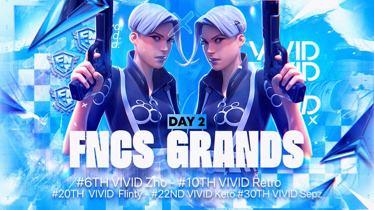 📍VIVID FNCS GRAND FINALS RESULT📍

Massive congratulations to all of our players who proudly repped VIVID on the biggest stage, securing an impressive $17,800 in winnings!