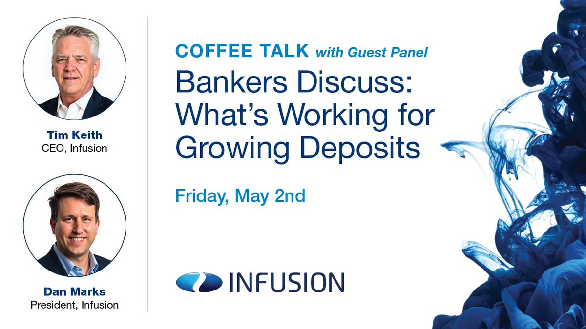 We have a fantastic panel of bankers sharing what's working for them to grow deposits. Join us Friday at 10am! hubs.la/Q03kkxJr0