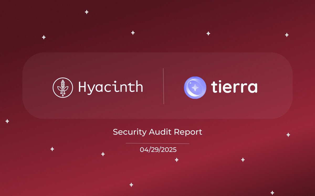 Hyacinth πͺ» (@hyacinthaudits) on Twitter photo Happy Tuesday, auditors!
We've wrapped up another audit through our platform!
This time, <a href="/tierra_live/">Tierra (π/acc)</a> received a thorough security review by <a href="/SBSecurity_/">SBSecurity</a>π‘οΈ
Tierra enables the creation of investment funds managed as DAOs on Berachain π»β
Check out the report below β¬οΈ Happy Tuesday, auditors!
We've wrapped up another audit through our platform!
This time, <a href="/tierra_live/">Tierra (π/acc)</a> received a thorough security review by <a href="/SBSecurity_/">SBSecurity</a>π‘οΈ
Tierra enables the creation of investment funds managed as DAOs on Berachain π»β
Check out the report below β¬οΈ