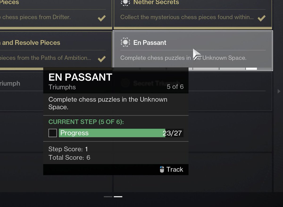 So the new #Destiny2 Chess Puzzle is kinda tough. Here is where I am at the moment: 

Has anybody finished all 27 yet?