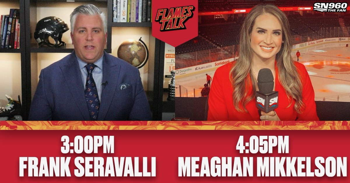 Sportsnet 960 (@sportsnet960) on Twitter photo Today on #Flames Talk with <a href="/Fan960Steinberg/">Pat Steinberg</a>:
3:00 - <a href="/frank_seravalli/">Frank Seravalli</a>
4:05 - <a href="/Mikkelson12/">Meaghan Mikkelson</a>
Plus we've got <a href="/AAVickers/">Aaron Vickers</a> co-hosting with us and another pair of <a href="/yycwildfc/">Calgary Wild FC</a> tickets to give away!
🎧: sportsnet.ca/960/flames-tal… Today on #Flames Talk with <a href="/Fan960Steinberg/">Pat Steinberg</a>:
3:00 - <a href="/frank_seravalli/">Frank Seravalli</a>
4:05 - <a href="/Mikkelson12/">Meaghan Mikkelson</a>
Plus we've got <a href="/AAVickers/">Aaron Vickers</a> co-hosting with us and another pair of <a href="/yycwildfc/">Calgary Wild FC</a> tickets to give away!
🎧: sportsnet.ca/960/flames-tal…