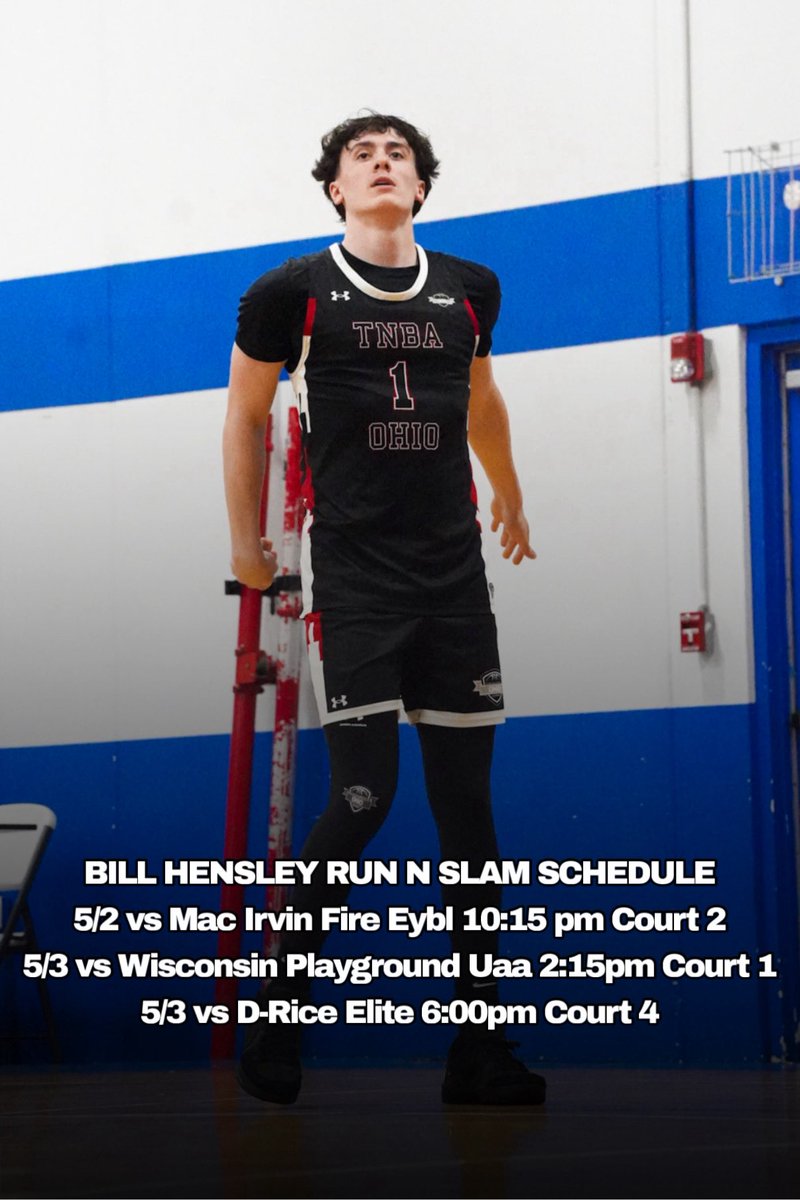 Tnba Ohio ITC 2027 schedule for the bill Hensley run n slam