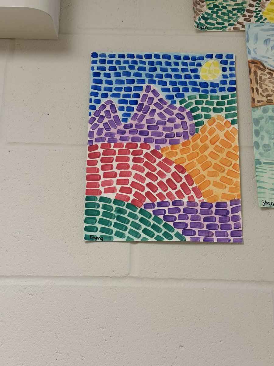 CurlynMcLeary's tweet photo. Alma Thomas inspired art by my Grade 6 students. #blackartists #learningthroughexpression @HWDSB https://t.co/QhuyyGMssy
