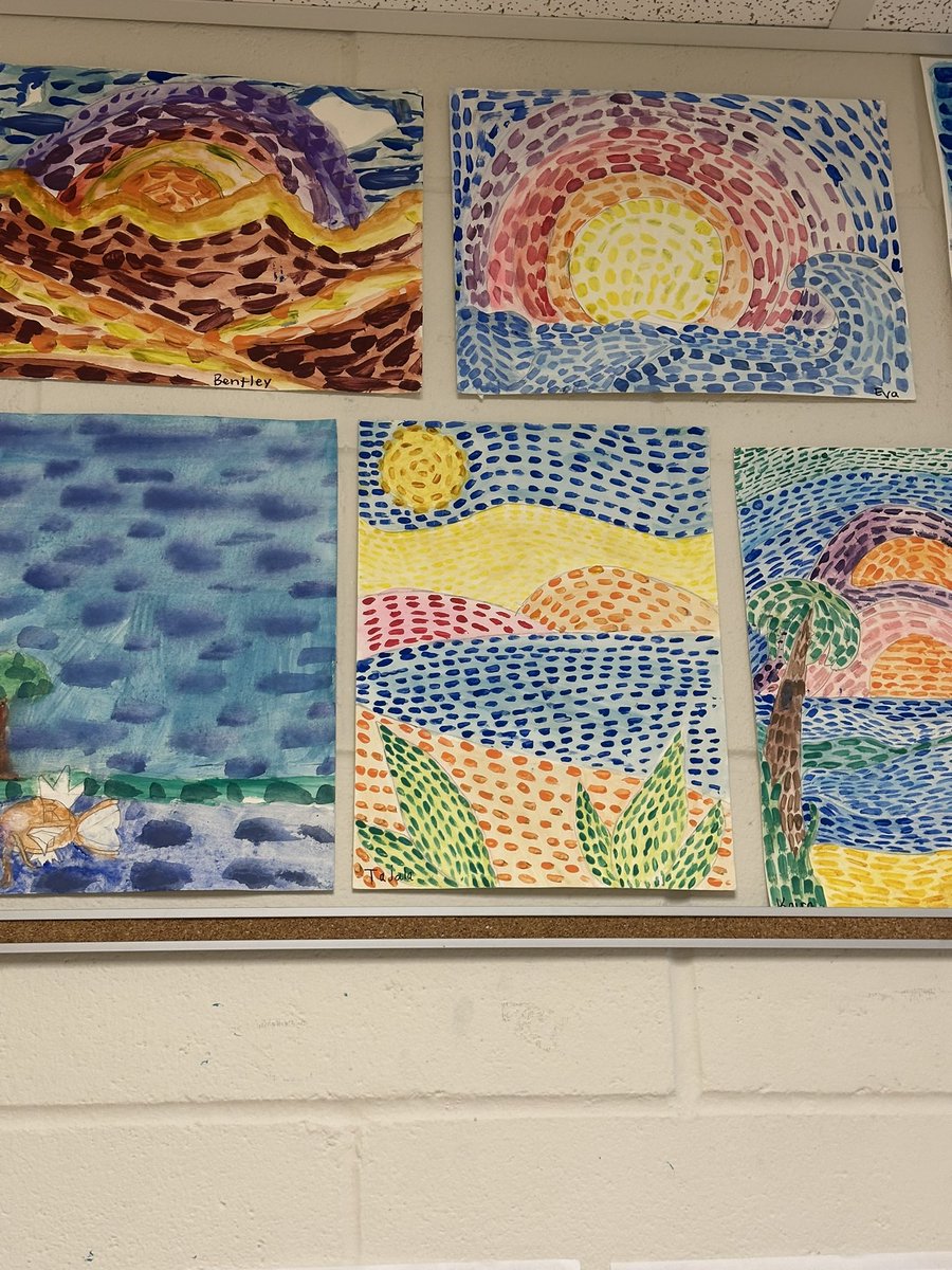 Alma Thomas inspired art by my Grade 6 students. #blackartists #learningthroughexpression <a href="/HWDSB/">HWDSB</a>