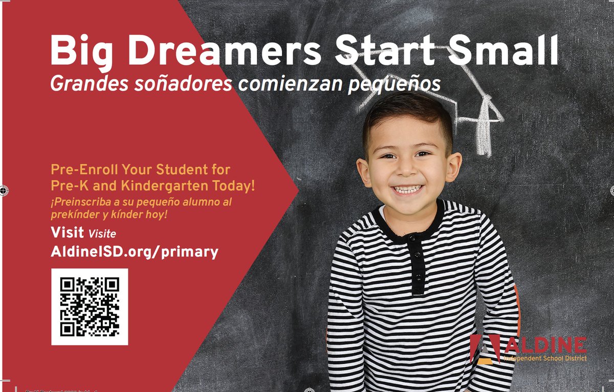 Enroll now in Aldine ISD's PreK program!!! <a href="/AldineISD/">Aldine ISD</a>