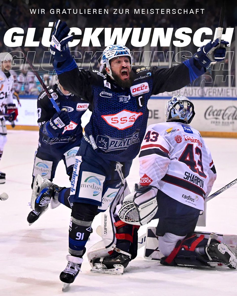 Löwen Frankfurt (@loewenfrankfurt) on Twitter photo Wir gratulieren den <a href="/Eisloewen/">Dresdner Eislöwen</a> aus Dresden zum Titel und zum sportlichen Aufstieg in die DEL. Frankfurt freut sich, wieder auf das Lowen Duell.
Weitere Grüße gehen nach <a href="/DuesseldorferEG/">Düsseldorfer EG</a> . Wir hoffen, dass ihr ganz schnell zurückkommt. Die DEG gehört einfach in die DEL. Wir gratulieren den <a href="/Eisloewen/">Dresdner Eislöwen</a> aus Dresden zum Titel und zum sportlichen Aufstieg in die DEL. Frankfurt freut sich, wieder auf das Lowen Duell.
Weitere Grüße gehen nach <a href="/DuesseldorferEG/">Düsseldorfer EG</a> . Wir hoffen, dass ihr ganz schnell zurückkommt. Die DEG gehört einfach in die DEL.