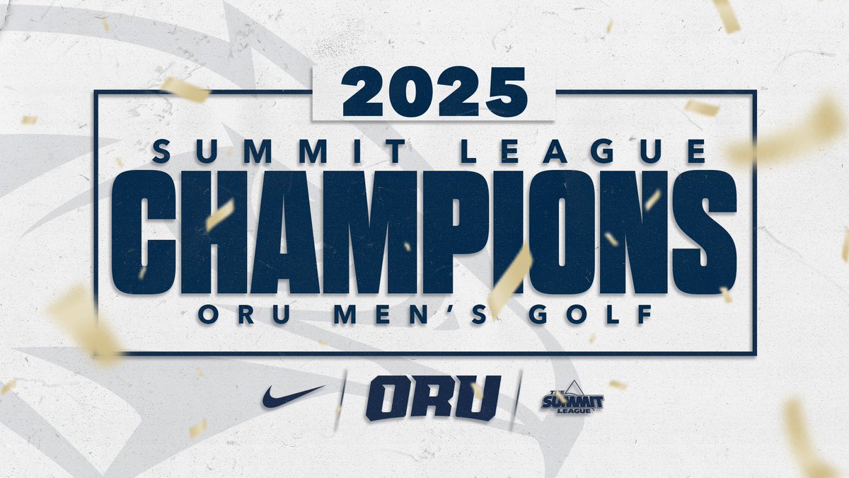 𝐂𝐇𝐀𝐌𝐏𝐈𝐎𝐍𝐒 🏆

For the 8th time in program history, the Golden Eagles are Summit League Champs!

#ORUMGOLF  | #GoldenStandard