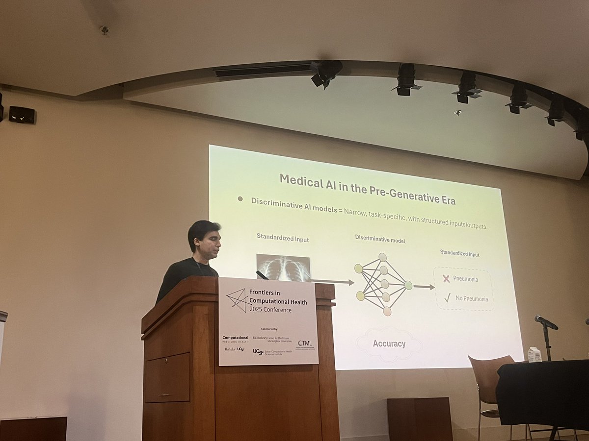 UC Joint Computational Precision Health Program (@ucjointcph) on Twitter photo CPH’s <a href="/_ahmedmalaa/">Ahmed Alaa</a> addresses approaches—and mismeasures—of generative #AI in medicine at the Frontiers on Computatuonal Health conference. <a href="/BerkeleyDataSci/">UC Berkeley CDSS</a> #AI4H <a href="/UCSF_BCHSI/">UCSF Bakar Computational Health Sciences Institute</a> <a href="/BerkeleyCTML/">Cntr for Targeted Machine Learning & Causal Infer.</a> CPH’s <a href="/_ahmedmalaa/">Ahmed Alaa</a> addresses approaches—and mismeasures—of generative #AI in medicine at the Frontiers on Computatuonal Health conference. <a href="/BerkeleyDataSci/">UC Berkeley CDSS</a> #AI4H <a href="/UCSF_BCHSI/">UCSF Bakar Computational Health Sciences Institute</a> <a href="/BerkeleyCTML/">Cntr for Targeted Machine Learning & Causal Infer.</a>